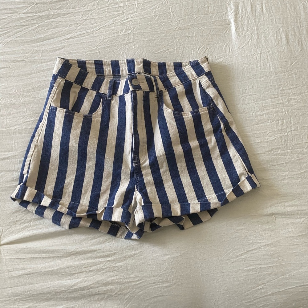 Pinstriped Daisy dukes/ shorts